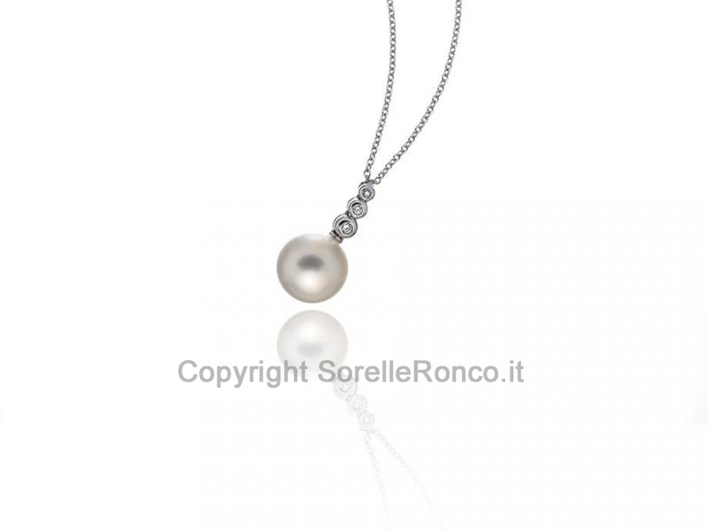 COLLANA IN ORO CON PERLA Ø 12 MM